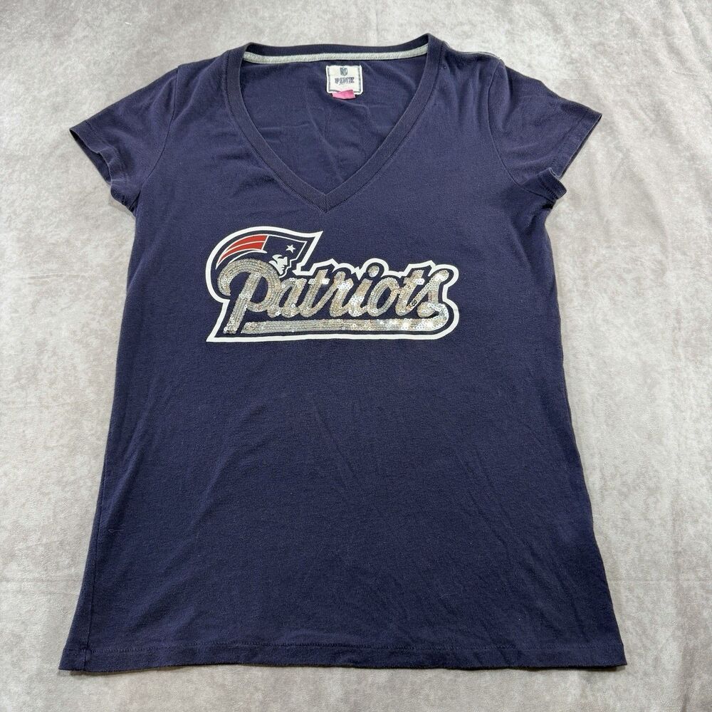 Vintage Y2K Victoria's Secret Pink 5th & Ocean NFL Patriots 60 Jersey Large